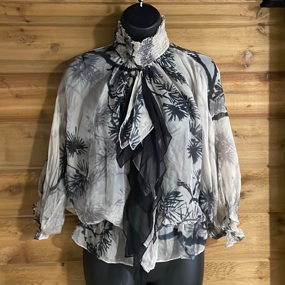 High Neck Women’s Blouse Size Medium